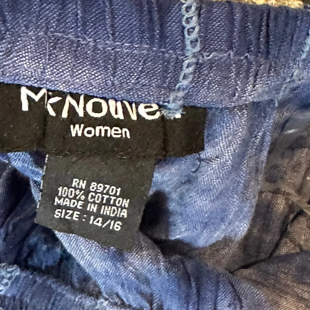 Tie dye Boho Blue Ruffle festival cotton skirt - Picture 5 of 5